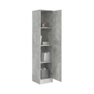 VidaXL Dressoir Beton Grijs Mdf Afwerking Concrete Effect Standaard Deuren