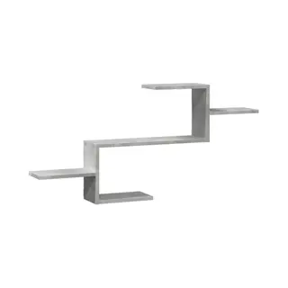 VidaXL Wall Shelf Floating Storage - Concrete Grey Engineered Wood/104x15x49 Cm - Modern Design For Dining Room Or Living Area