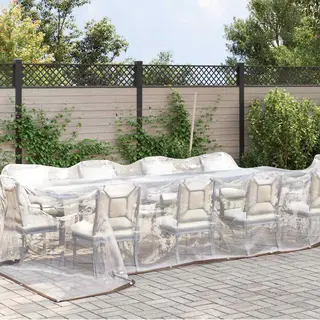 VidaXL Doorzichtig Zeildoek Met Zeilringen 5x6 M Polyethyleen