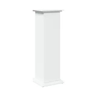 VidaXL - Sokkel - Met - Opbergruimte - 31x30x90 - Cm - Bewerkt - Hout - Wit