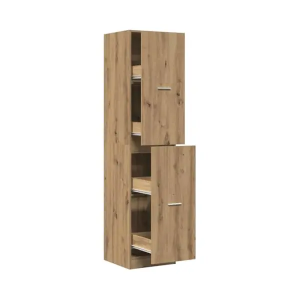 VidaXL Apothekerskast 40x41x174, 5 Cm Bewerkt Hout Artisanaal Eiken thumbnail