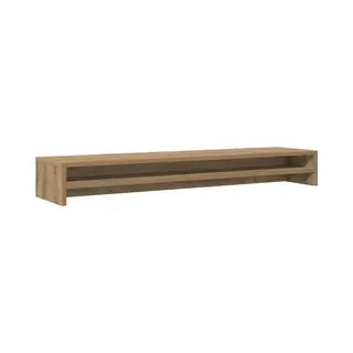 Monitor Stand Artisan Oak 100x24x13 Cm Engineered Wood Vidaxl