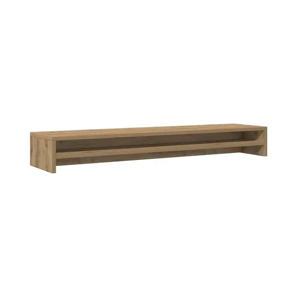 Monitor Stand Artisan Oak 100x24x13 Cm Engineered Wood Vidaxl thumbnail