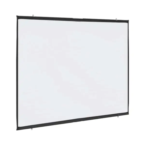 VidaXL Projection Screen 90 Inch Wall-Hanging 4, 3 – Matte White Polyester, Easy Assembly, Classroom & Home Theater Use – Enhanced Viewing thumbnail