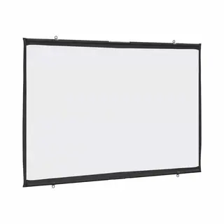Vidaxl 50 Inch Wall-hanging Projection Screen - Portable Polyester Home Theater/school Presentation Screen With Matte Finish & 16, 9 Aspect Ratio