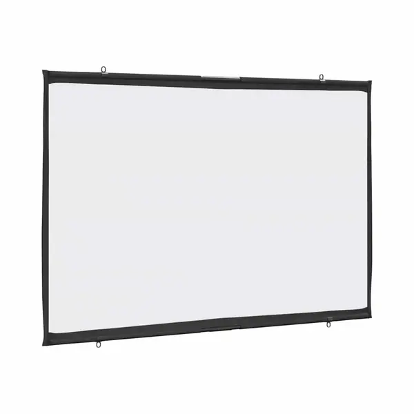 Vidaxl 50 Inch Wall-hanging Projection Screen - Portable Polyester Home Theater/school Presentation Screen With Matte Finish & 16, 9 Aspect Ratio thumbnail