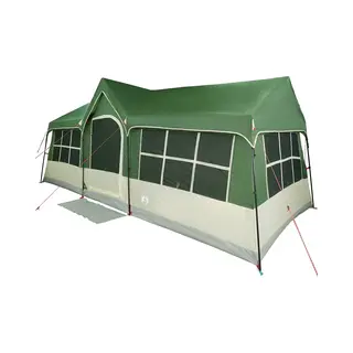 VidaXL Familietent Met Dak Groen En Beige 622 X 295 X 238 Cm