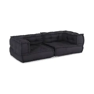 VidaXL 2-zits Modulaire Bank 140x70x36 Stof Antracietkleurig