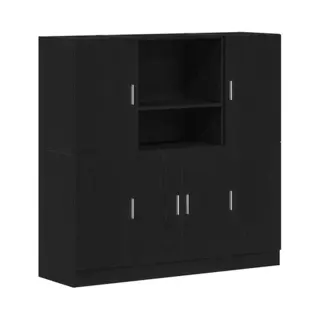 VidaXL 3324152 stelling Hout Zwart