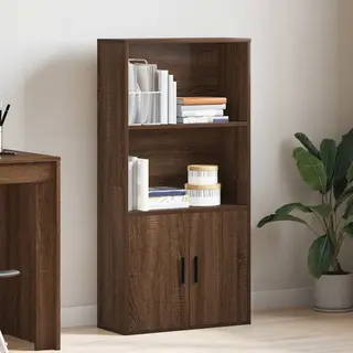 VidaXL Boekenkast 60x24x120 Cm Bewerkt Hout Bruin Eikenkleurig