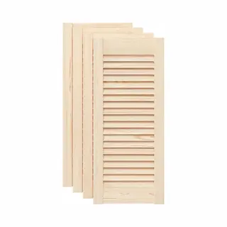 VidaXL Kastdeuren Met Lamellen 4 St 69x29, 5 Cm Massief Grenenhout