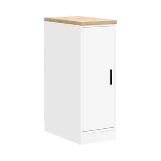 VidaXL Garagekast 30x51x85 Cm Massief Grenenhout Wit