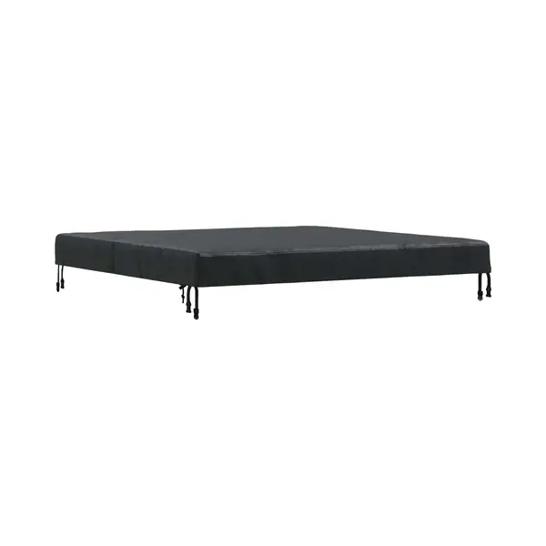 VidaXL - Tafel - Dekking - Effen - Zwart - 142 - X - 142 - X - 15 - Cm - Stof thumbnail
