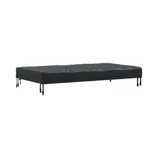 VidaXL Tafel Dekking Effen Zwart 152 X 92 X 15 Cm Stof
