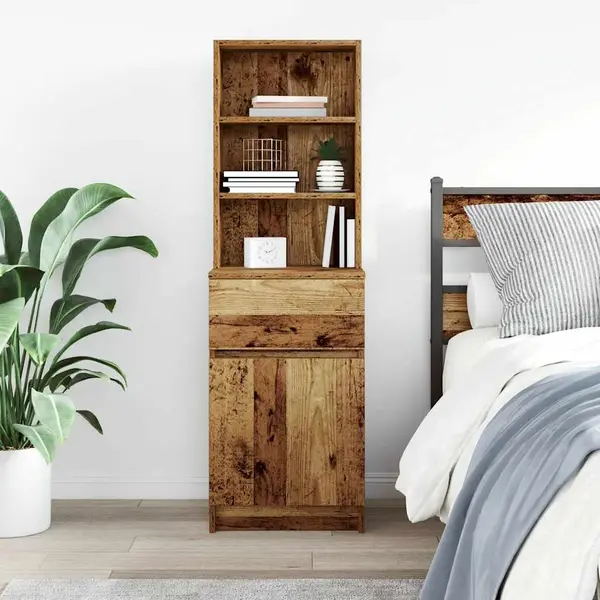 Nachttisch Altholz-optik 39x35x125 Cm Holzwerkstoff Vidaxl thumbnail
