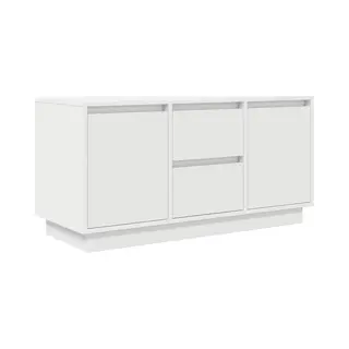 VidaXL Tv-kast Met Ledlampen, Wit, 100 X 41 X 50 Cm