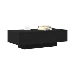 VidaXL Salontafel Zwart Eiken 100 X 49, 5 X 31 Cm Bewerkt Hout