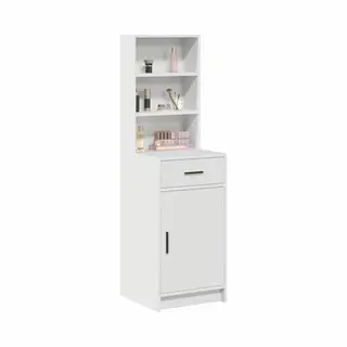 VidaXL Highboard Met Lade Wit 40 X 40, 5 X 135 Cm Bewerkt Hout