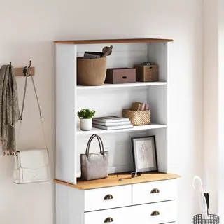 VidaXL Hutch Askim 91 X 30 X 104 Cm Massief Grenenhout