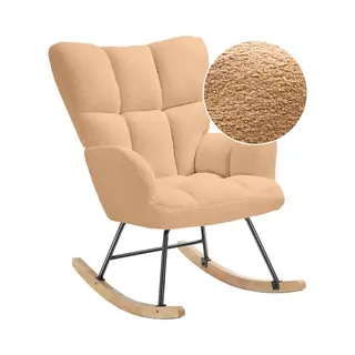 Sittt Schommelstoel - Relaxstoel Babykamer - Fauteuil - Voedingsstoel - Bruin - Mocha Mousse
