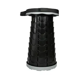 Benson Opvouwbare Kruk - Grijs - Kunststof - D25 X 45 Cm - Inklapbare Stoel