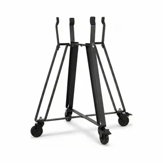 Baste Onderstel Kamado 13 Inch - Verrijdbaar Met Wieltjes - Werkhoogte 90cm - Gepoedercoat Rvs
