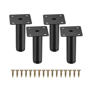 JustValue Meubelpoten - 8 Cm - 4-Stuks - Verstelbaar - Kastpoten - Meubelvoeten - Voor Keukenplanken - Bank - Tafel - Stoel - Bureau - Kast - Meubels