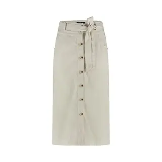 Red Button Rok Birdie Skirt Cotton Linen Srb4576 Pearl Dames Maat - W34