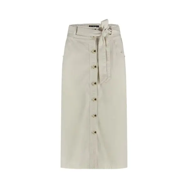Red Button Rok Birdie Skirt Cotton Linen Srb4576 Pearl Dames Maat - W34 thumbnail