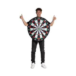 Partychimp Dartbord Verkleedpak Grappig Kostuum Unisex Kostuum Carnavalskleding Carnaval Kostuum Verkleedkleding Volwassenen - Polyester - Veelkleurig