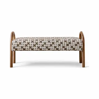 Indore Home Hilton Bankje - Bruin Beige