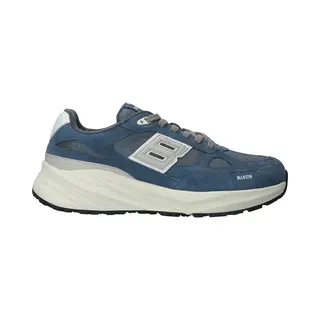 Blackstone Sneakers Laag 'Flint Moss DG531' Duifblauw / Donkerblauw / Lichtgrijs / Offwhite