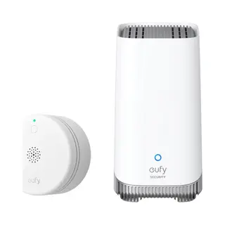 Eufy Security HomeBase 3 S380 Basissysteem + Slimme Rookmelder E10 Wit - App Notificaties - Compact Design - 5 Jaar Batterijduur - Alarm Bundel