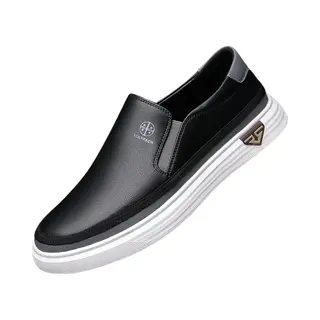 Nivard Loafers Heren - Met Hak - Herenschoenen - Instappers - Zwart - Maat 46
