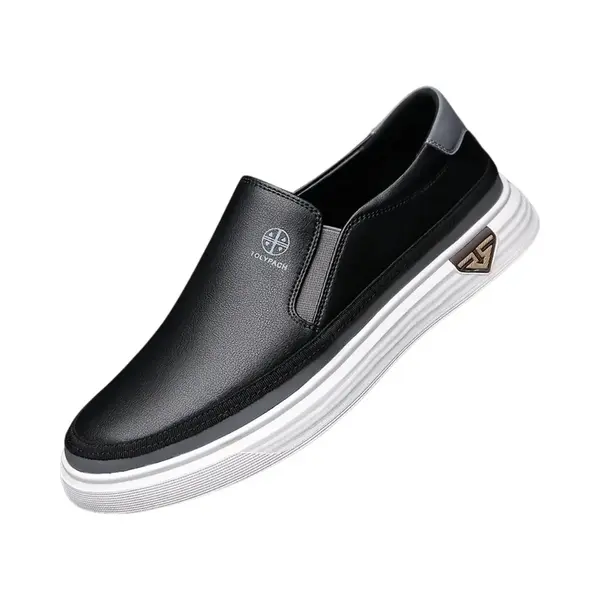 Nivard Loafers Heren - Met Hak - Herenschoenen - Instappers - Zwart - Maat 46 thumbnail