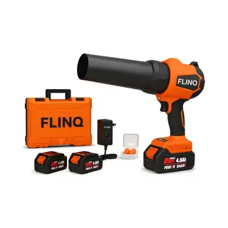FlinQ Handblazer Premium - Draadloze Bladblazer Met Accu - Multi Inzetbaar - Borselloze Motor - Incl 2 Accu's & Oorbeschermers