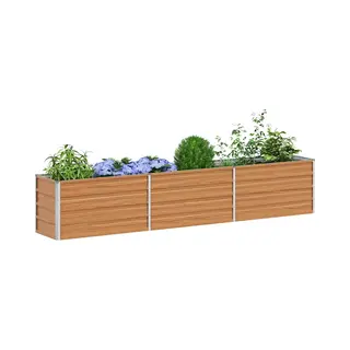 VidaXL Verhoogde Plantenbak Lichtbruin 240 X 40 X 45 Cm