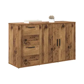 VidaXL Met Laden Van Gerecycled Hout 100 X 33 X 59, 5 Cm, Rechthoekig Dressoir, Moderne Opbergoplossingen, Eetkamerkast, Minimalistische Meubels,