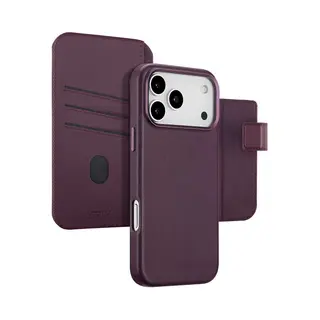Accezz Leather Bookcase 2-in-1 met MagSafe