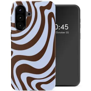 Selencia Hoesje - Geschikt Voor Samsung Galaxy A57 (5G) - Backcover - Dream Swirl Chocolate