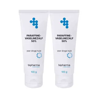 2x Bipharma Paraffine Vaselinezalf 50% 100 Gr