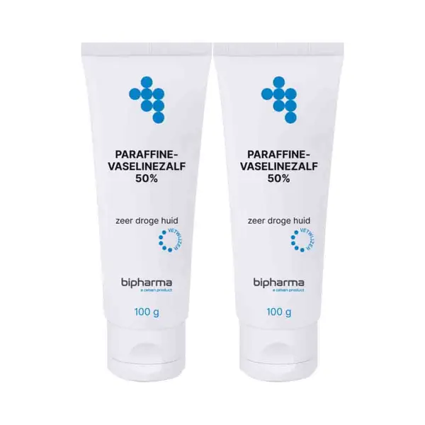 2x Bipharma Paraffine Vaselinezalf 50% 100 Gr thumbnail