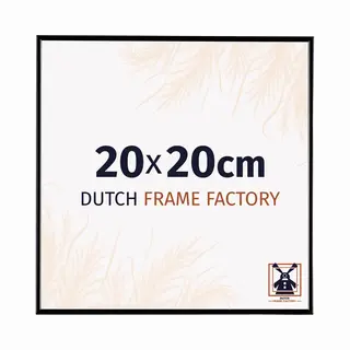 Dutch Frame Factory Fotolijst 20x20 Cm - Kunststof - Zwart Hoogglans - Easy