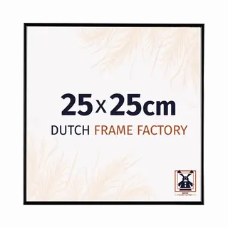 Dutch Frame Factory Fotolijst 25x25 Cm - Kunststof - Zwart Hoogglans - Easy