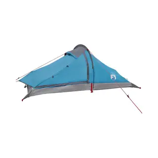 VidaXL Backpacking Tent Blauw 2-persoons 185T Polyester Met Pu Coating