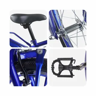 VidaXL Vélo Enfant 22 Pouces Pour 7-12 Ans Bleu Foncé, Aventure Dans L'art, La Culture Et La Technologie , Tendances Modernes, Votre Influence Sur