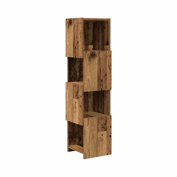 VidaXL Hoekkast Oudhout 25, 5x25x102cm Bewerkt Hout thumbnail