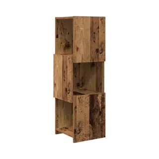 VidaXL - Hoekkast - Oudhout - 30, 5x30x95cm - Bewerkt - Hout