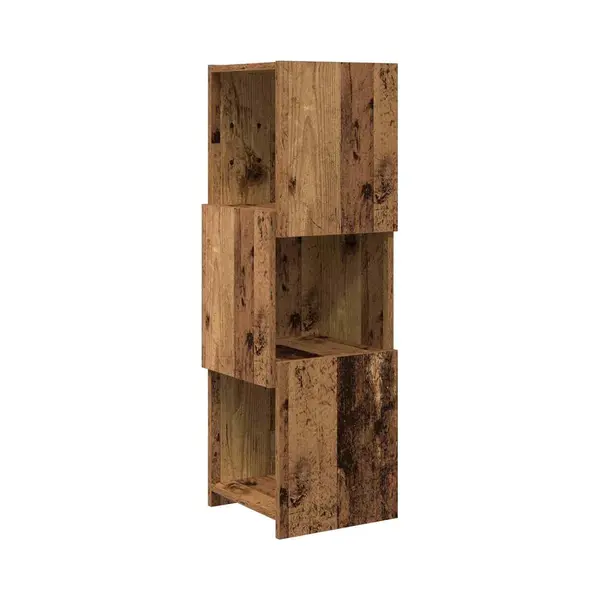 VidaXL - Hoekkast - Oudhout - 30, 5x30x95cm - Bewerkt - Hout thumbnail