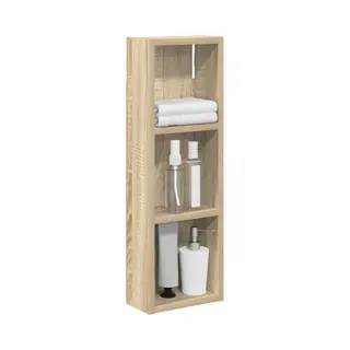 VidaXL Badkamer Wandkast Met Plank Sonoma Eik 20 X 10 X 60, 5 Cm